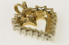 Load image into Gallery viewer, 14K Heart Diamond Love Symbol Valentine Pendant Yellow Gold