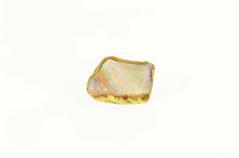 Load image into Gallery viewer, 18K Raw Natural Opal Stone Unique Lapel Pin/Brooch Yellow Gold