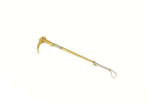 Load image into Gallery viewer, 14K Ornate Carved Antler Handle Riding Crop Pin/Brooch Yellow Gold