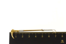 Load image into Gallery viewer, 14K Ornate Carved Antler Handle Riding Crop Pin/Brooch Yellow Gold