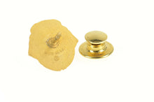 Load image into Gallery viewer, Gold Filled Enamel Lions Club President L Insignia Lapel Pin/Brooch