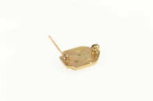 Load image into Gallery viewer, 10K Black Griffon Enamel Two Tone Shield Lapel Pin/Brooch Yellow Gold