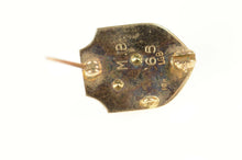 Load image into Gallery viewer, 10K Black Griffon Enamel Two Tone Shield Lapel Pin/Brooch Yellow Gold