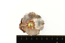 Load image into Gallery viewer, Sterling Silver Artisan Ornate Dogwood Flower Coral Gold Pendant