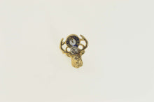 Load image into Gallery viewer, 10K Diamond Benevolent Order of the Elk BOE Lapel Pin/Brooch Yellow Gold