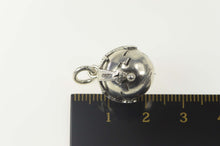 Load image into Gallery viewer, Sterling Silver Ornate Etched Nature Life Symbol Ball Charm/Pendant