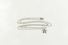 Load image into Gallery viewer, 10K 0.25 Ctw Diamond Star Astrology Space Chain Necklace 17.75" White Gold