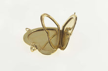 Load image into Gallery viewer, 14K Sapphire Diamond Retro Heart Locket Photo Pendant Yellow Gold