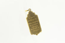 Load image into Gallery viewer, 14K St. Christopher Protect Us Catholic Christian Charm/Pendant Yellow Gold