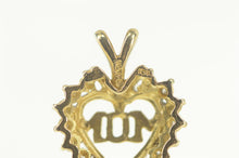 Load image into Gallery viewer, 10K Mom Diamond Heart Mother's Day Love Pendant Yellow Gold