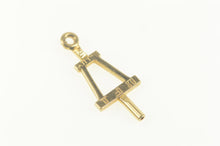 Load image into Gallery viewer, 10K Alpha Phi Gamma Engraved Greek Letter Charm/Pendant Yellow Gold