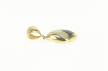 Load image into Gallery viewer, 14K Black Onyx Mother of Pearl Inlay Geometric Pendant Yellow Gold