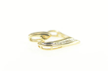 Load image into Gallery viewer, 10K 0.20 Ctw Diamond Baguette Heart Symbol Pendant Yellow Gold