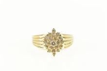 Load image into Gallery viewer, 14K 0.50 Ctw Diamond Marquise Cluster Statement Ring Size 9 Yellow Gold