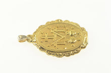 Load image into Gallery viewer, 14K Ornate Virgin Mother Mary Christian Faith Charm/Pendant Yellow Gold