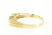 Load image into Gallery viewer, 14K Retro Squared Pink Topaz Diamond Quartz Ring Size 9.25 Yellow Gold