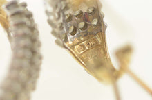 Load image into Gallery viewer, 10K 4.00 Ctw Pave Diamond Curved Semi Hoop Earrings Yellow Gold