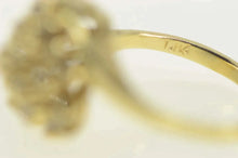 Load image into Gallery viewer, 14K 0.44 Ctw Diamond Swirl Cluster Spiral Statement Ring Size 5 Yellow Gold