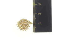 Load image into Gallery viewer, 14K 0.44 Ctw Diamond Swirl Cluster Spiral Statement Ring Size 5 Yellow Gold