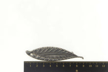Load image into Gallery viewer, Sterling Silver Cini Black Starr & Gorham Art Nouveau Leaf Pin/Brooch