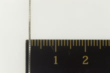 Load image into Gallery viewer, 14K 0.7mm Square Chain Classic Box Link Necklace 18" White Gold