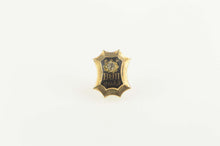 Load image into Gallery viewer, 10K Art Deco Beta Theta Pi Diamond Enamel Lapel Pin/Brooch Yellow Gold