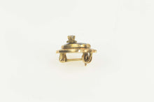 Load image into Gallery viewer, 10K Art Deco Beta Theta Pi Diamond Enamel Lapel Pin/Brooch Yellow Gold