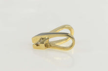 Load image into Gallery viewer, 14K Black Onyx Diamond X Criss Cross Slide Pendant Yellow Gold