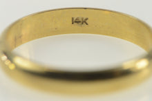 Load image into Gallery viewer, 14K 4.0mm Classic Rounded Simple Wedding Band Ring Yellow Gold