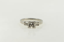Load image into Gallery viewer, 14K Vintage NOS 1950's 4.7mm Engagement Setting Ring White Gold