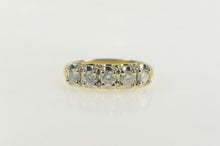 Load image into Gallery viewer, 14K 1940's 1.00 Ctw Diamond Wedding Band Ring Yellow Gold