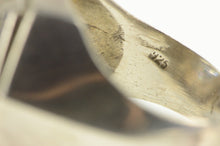 Load image into Gallery viewer, Sterling Silver Round Solitaire Chunky Squared Statement Ring