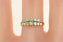 Load image into Gallery viewer, 14K 1.04 Ctw Graduated Diamond Statement Band Ring Yellow Gold
