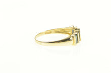 Load image into Gallery viewer, 14K Emerald Cut Natural Sapphire Five Stone Band Ring Yellow Gold