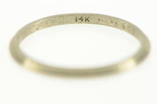 Load image into Gallery viewer, 14K 1950's Vintage NOS 1.3mm Grooved Band Ring White Gold