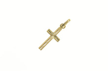 Load image into Gallery viewer, 14K Christian Simple Cross Faith Symbol Charm/Pendant Yellow Gold