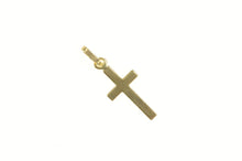Load image into Gallery viewer, 14K Christian Simple Cross Faith Symbol Charm/Pendant Yellow Gold