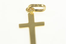 Load image into Gallery viewer, 14K Christian Simple Cross Faith Symbol Charm/Pendant Yellow Gold