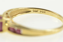 Load image into Gallery viewer, 14K Oval Natural Ruby Diamond Ornate Engagement Ring Yellow Gold