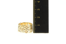 Load image into Gallery viewer, 14K Ornate Forget Me Not Blossom Flower Band Ring Yellow Gold