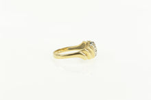 Load image into Gallery viewer, 14K Diamond Inset Classic Bypass Statement Ring Yellow Gold