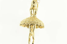 Load image into Gallery viewer, 14K 3D Retro Pearl Ballerina Ballet Dancer Charm/Pendant Yellow Gold