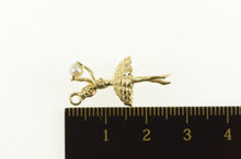 Load image into Gallery viewer, 14K 3D Retro Pearl Ballerina Ballet Dancer Charm/Pendant Yellow Gold