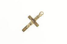 Load image into Gallery viewer, 10K Cross Crucifix Jesus Christ Faith Symbol Charm/Pendant Yellow Gold