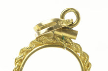 Load image into Gallery viewer, 14K Gold $1 One Dollar Holder Bezel Charm/Pendant Yellow Gold