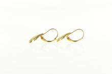 Load image into Gallery viewer, 14K Retro Puffy Tear Drop Dangle Statement Earrings Yellow Gold