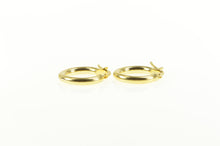 Load image into Gallery viewer, 10K 15.6mm Classic Rounded Fashion Hoop Earrings Yellow Gold