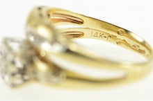 Load image into Gallery viewer, 14K 1950's Classic Diamond Engagement Bridal Set Ring Yellow Gold