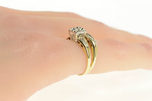 Load image into Gallery viewer, 14K 1950's Classic Diamond Engagement Bridal Set Ring Yellow Gold