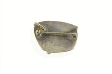 Load image into Gallery viewer, Sterling Silver Turquoise Ornate Native American Navajo Pin/Brooch